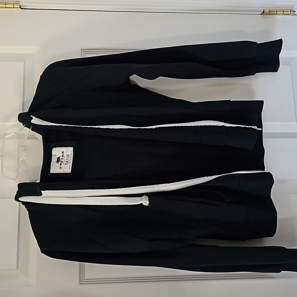 Reflex, Navy, Zipper, Hooded sweatshirt